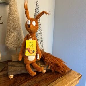 Moulin Roty Eccentric Squirrel Ecole des loisirs NEW FAST SHIP Rare Plush